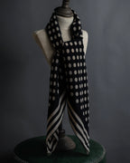 "JEAN PAUL GAULTIER" Classical dot pattern silk scarf