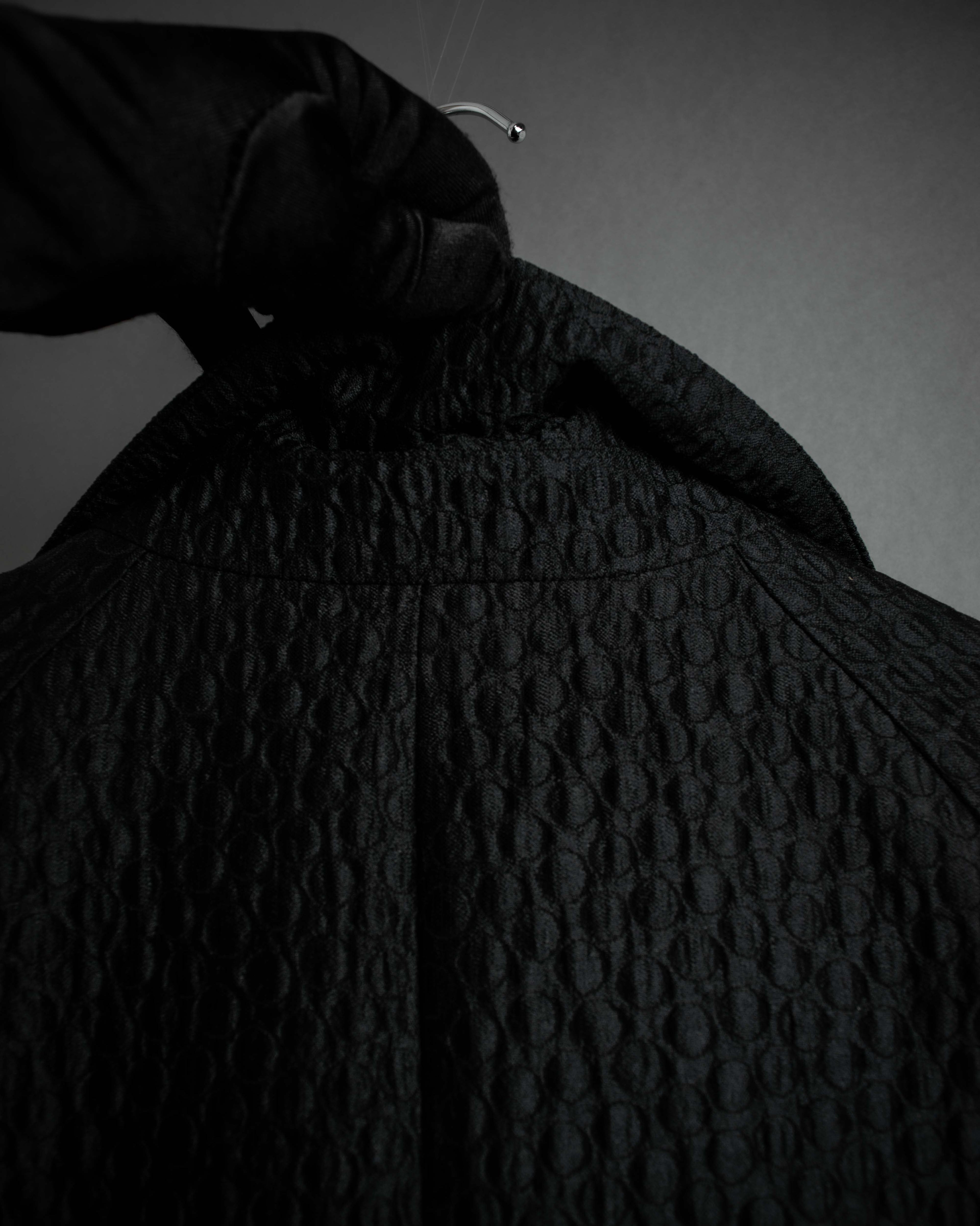 "DRIES VAN NOTTEN" Relief  jaguard uneven design chester coat