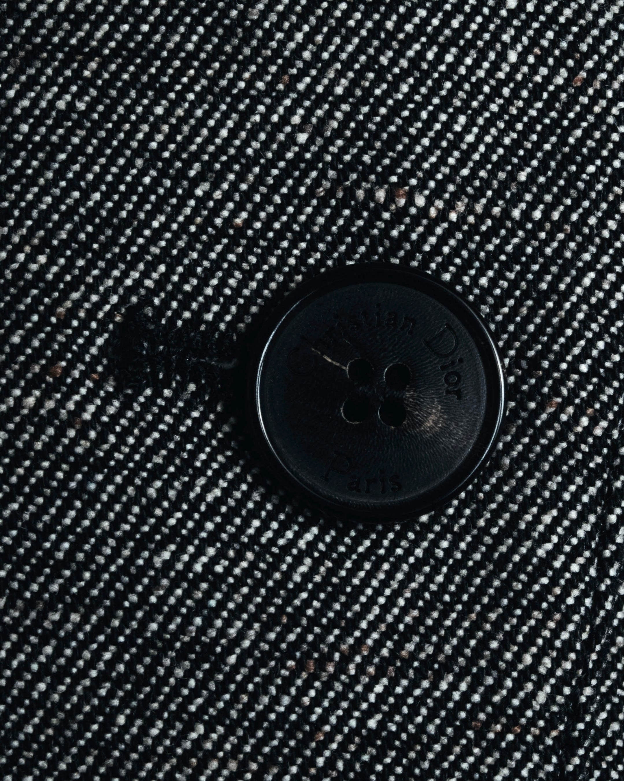 "Christian Dior" 23SS half double-breasted structured gilet