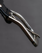 "BURBERRY" Equestrian Knight design leather belt