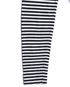 CÉLINE/ Classical Tight Fit Crew Neck Striped Top Navy × White