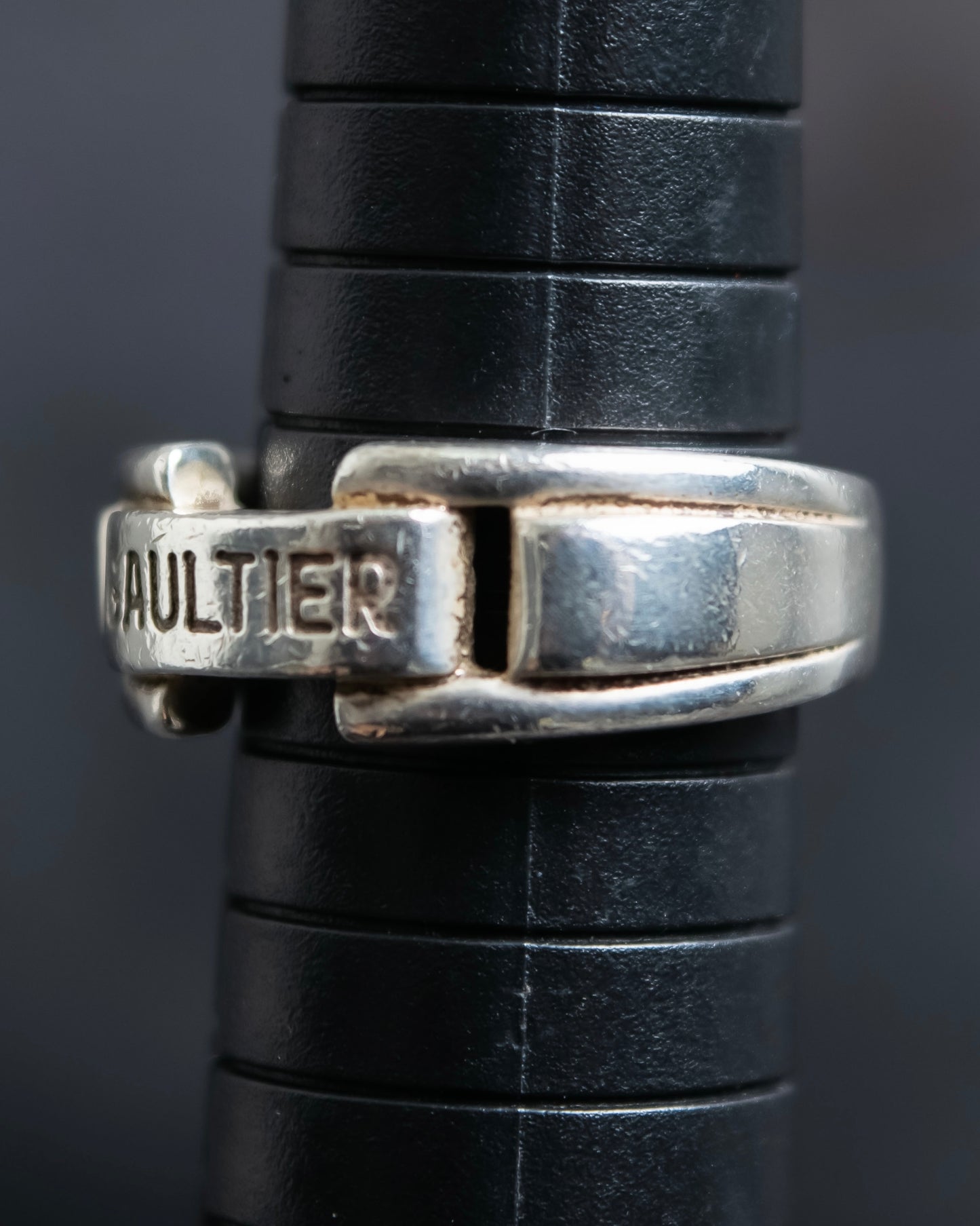 "JEAN PAUL GAULTIER" Logo engraved silver 925 ring