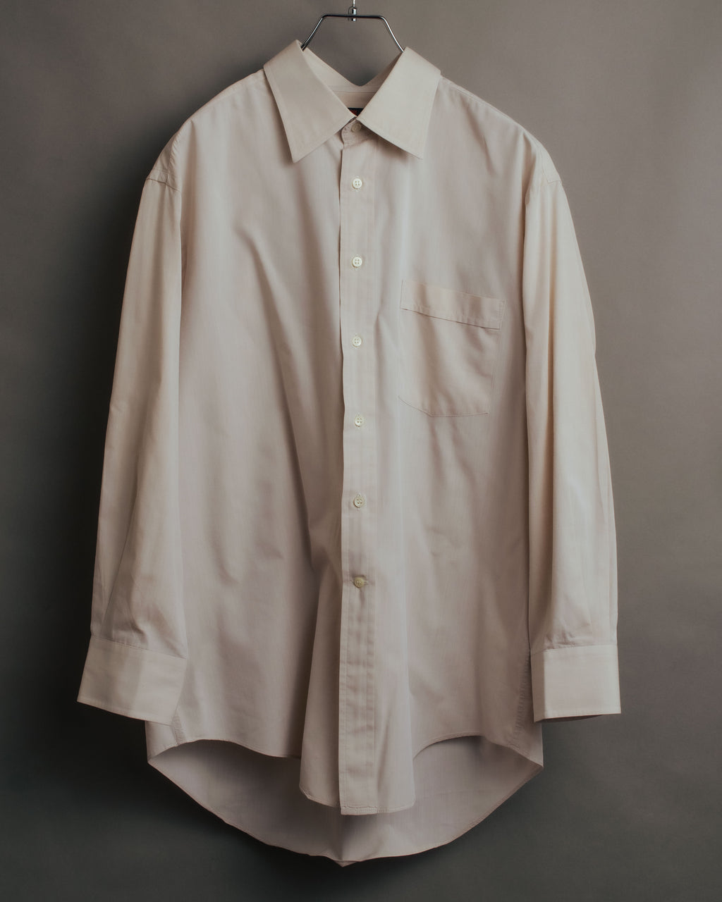 “BALENCIAGA” 90’s-00’s Relaxed pale dress shirt