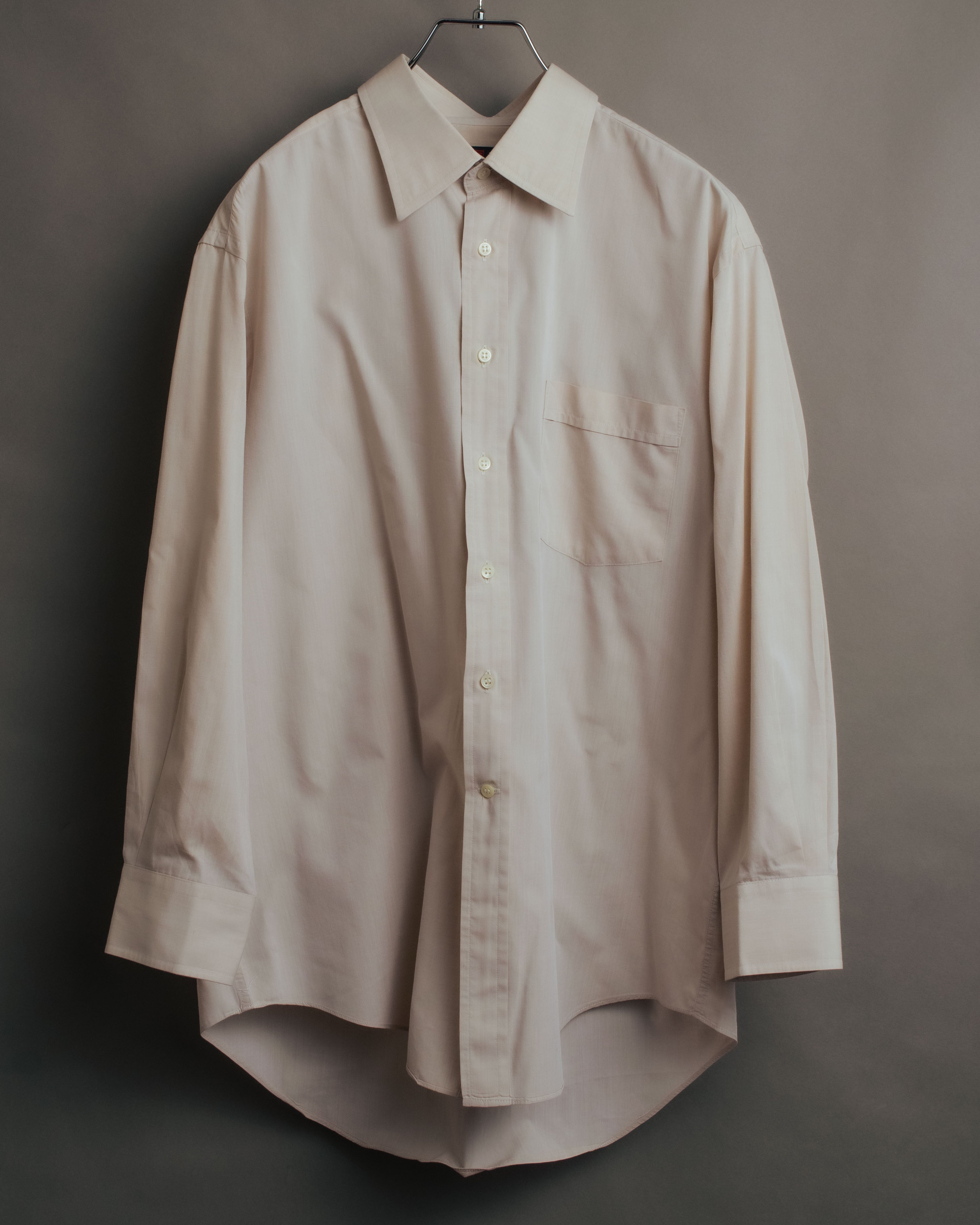 “BALENCIAGA” 90’s-00’s Relaxed pale dress shirt