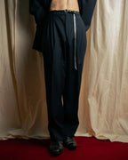 "YVES SAINT LAURENT" Classical tailoring shadow stripe pattern set up