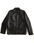 VINTAGE / Architectural Leather Jacket Dark Brown