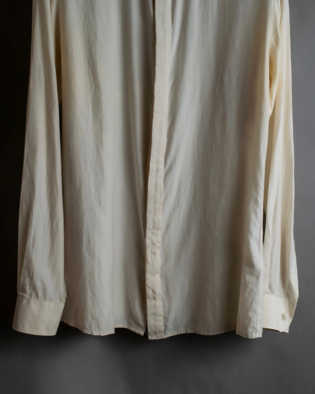 "Maison Martin Margiela" 2010SS triple layer folded fly front shirt