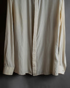 "Maison Martin Margiela" 2010SS triple layer folded fly front shirt