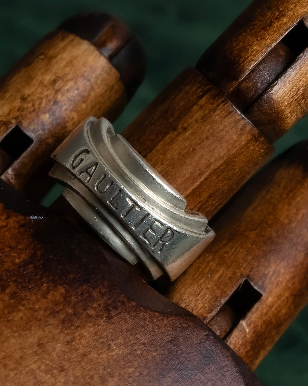 "JEAN PAUL GAULTIER" Logo engraved silver 925 ring