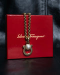 "Salvatore Ferragamo" Gancini design necklace