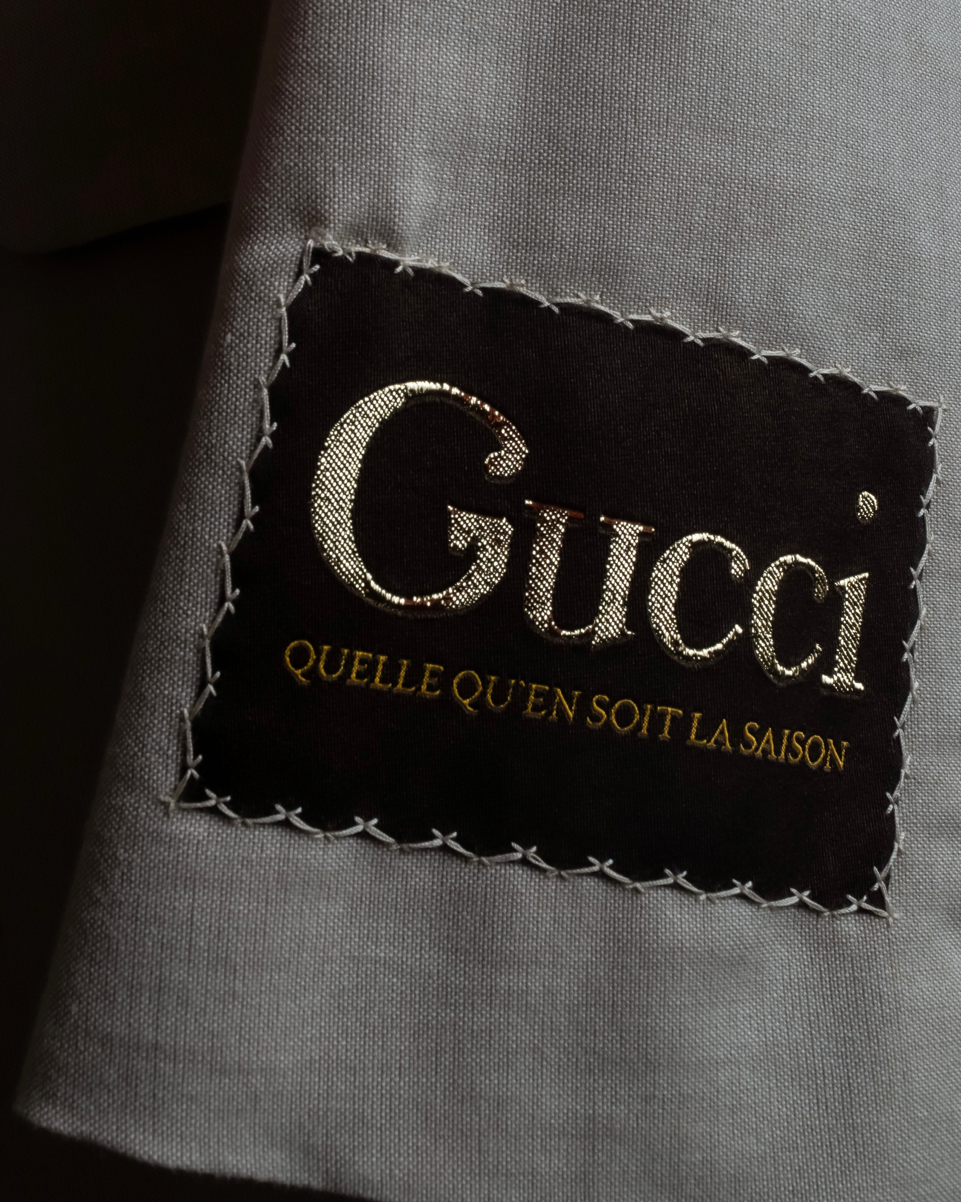 "GUCCI" 21SS Label attached single 2B tailored jacket setup