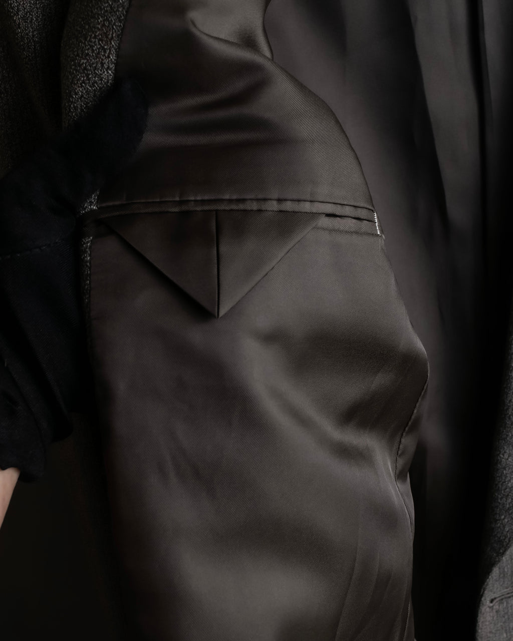 "Vintage heathered wool tailored jacket"