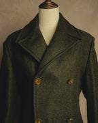 "D&G" 90's-00's Structured double-breasted wool-blend long coat