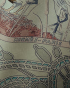 "Hermès" 00's Pastel bird print silk scarf