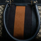 "GUCCI" Diamante pattern one handle canvas bag