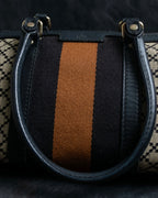 "GUCCI" Diamante pattern one handle canvas bag