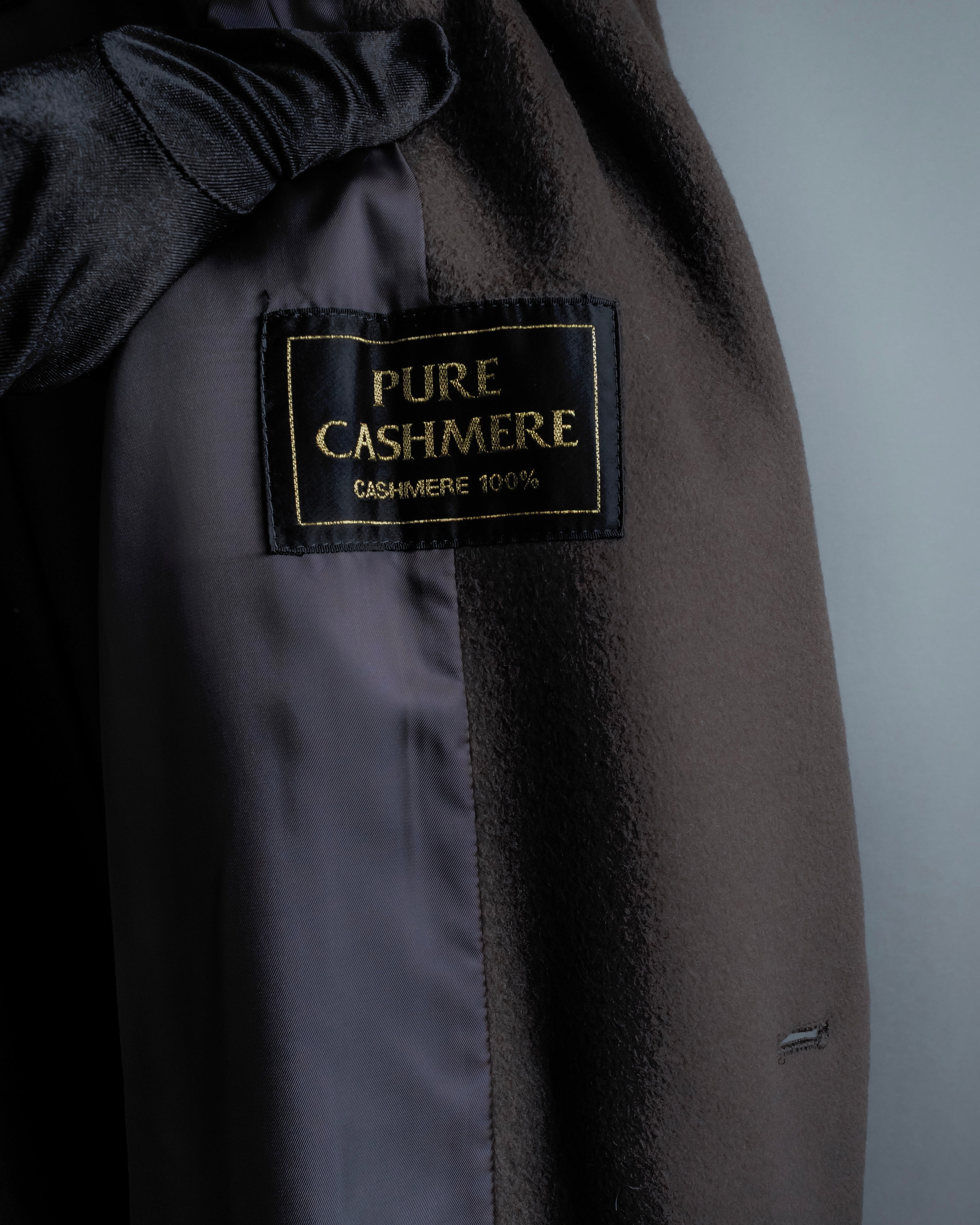 "Vintage 100% pure cashmere long chester coat"