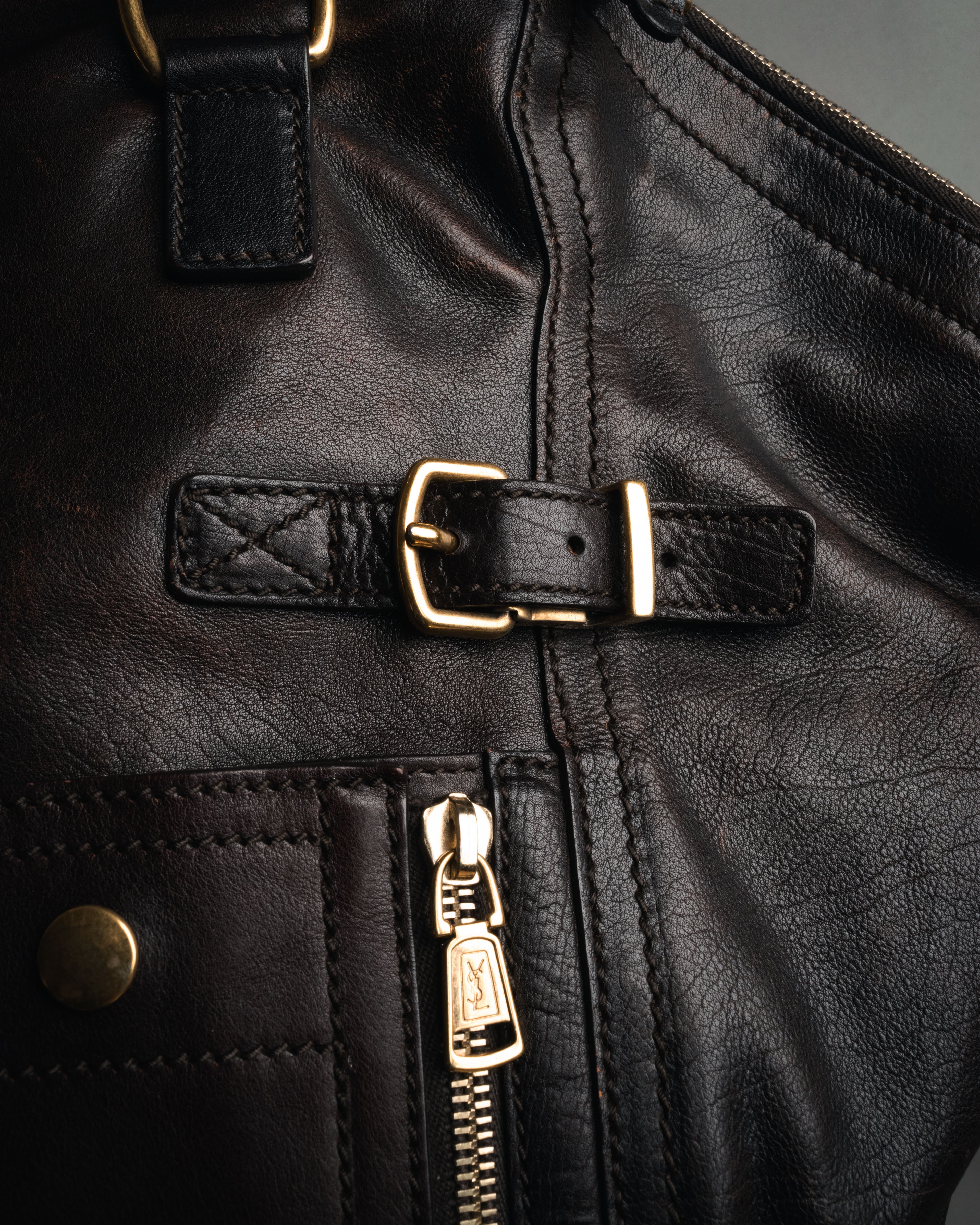 “Yves Saint Laurent” 2000’s downtown leather tote bag