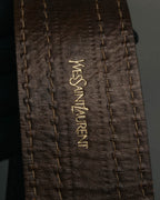 “Yves Saint Laurent” 00’s Wide eyelet leather belt