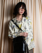 "HERMES" Margiela period Les Étoiles, Stars silk shirt