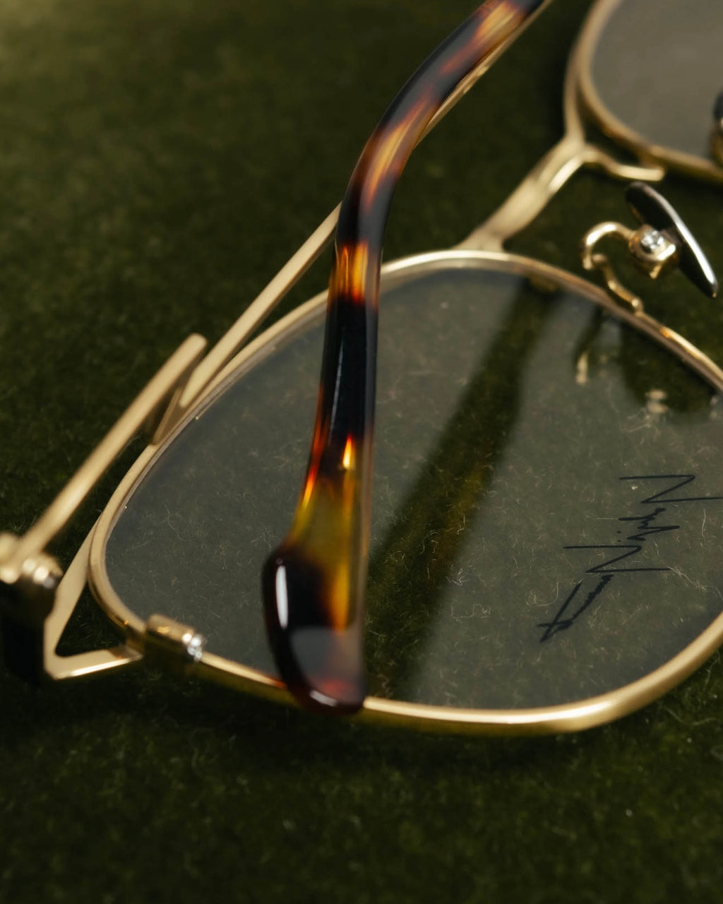 “Yohji Yamamoto” 2019-2021 Y motif browline optical glasse