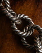 "CELINE" Rope twist design silver bracelet