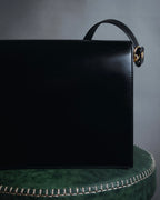 Bolso de cuero con diseño acolchado de diamantes de Yves Saint Laurent de los años 80-90