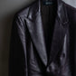 "GUCCI" Cutting design leather tailored jacket