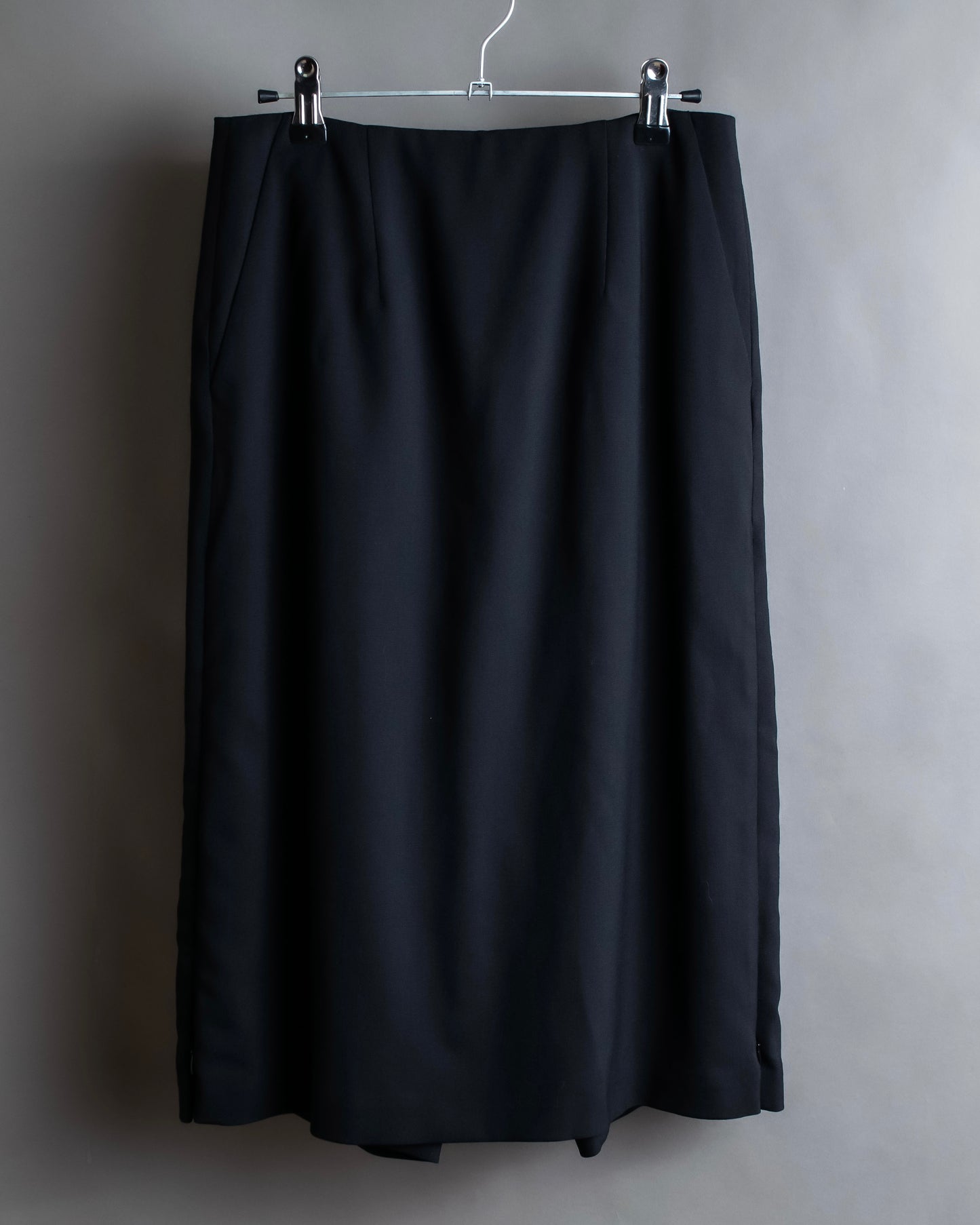 "MAISON MARGIELA" Side zip design mid ength flared skirt