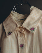 "GUCCI" 2010's-20's Romantic embroidered lace blouse