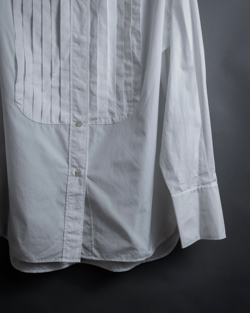 "CHANEL" 96's Spring collection tuck pleats shirt