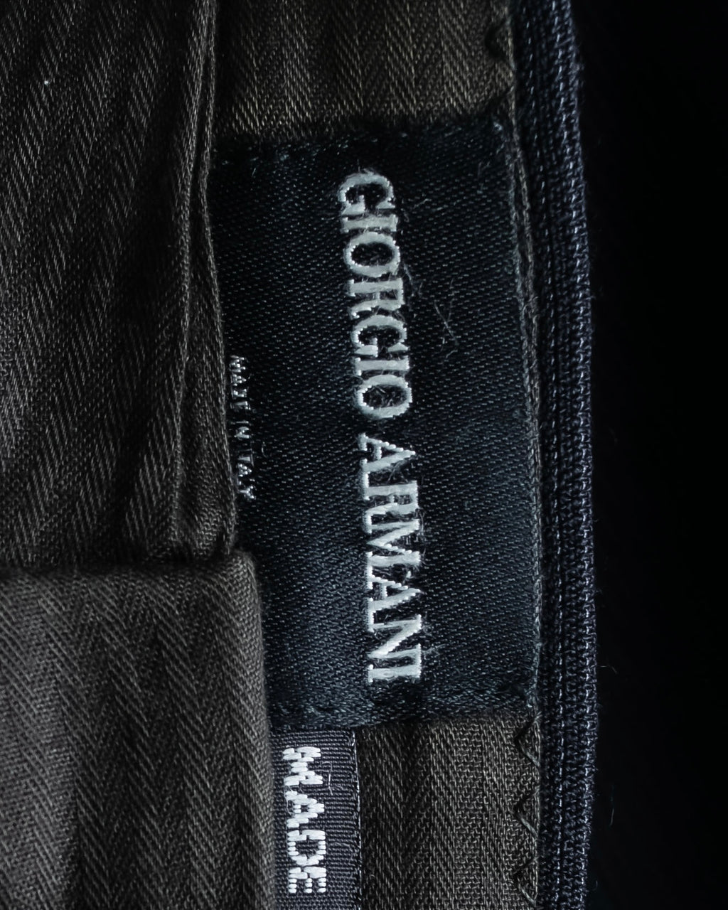 "GIORGIO ARMANI" Beautiful drape navy wool set up