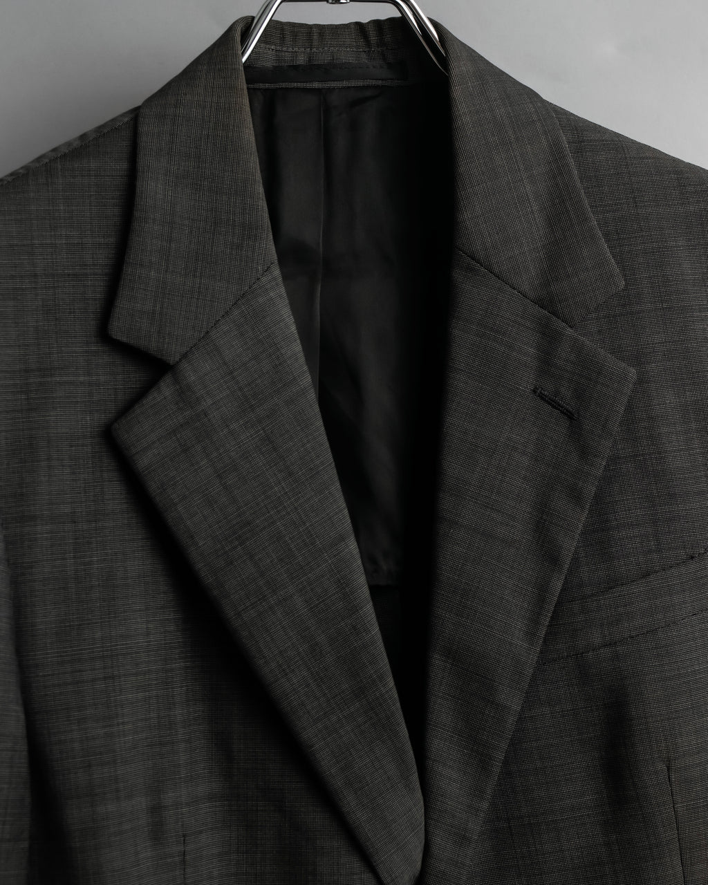 "PRADA" Sharkskin wool minimal tailoring set up
