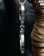 "Guy Laroche" Logo motif silver bracelet