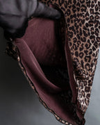 "DOLCE & GABBANA" Leopard print short cut and sew