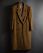 "BURBERRYS" 80's-90's Camel tone cashmere mix chester coat