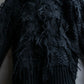 "JUNYA WATANABE COMME des GARCONS" Fringe design brushed V-neck knit pullover