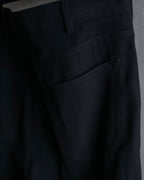 "BALENCIAGA" Beautiful draped full-length slacks