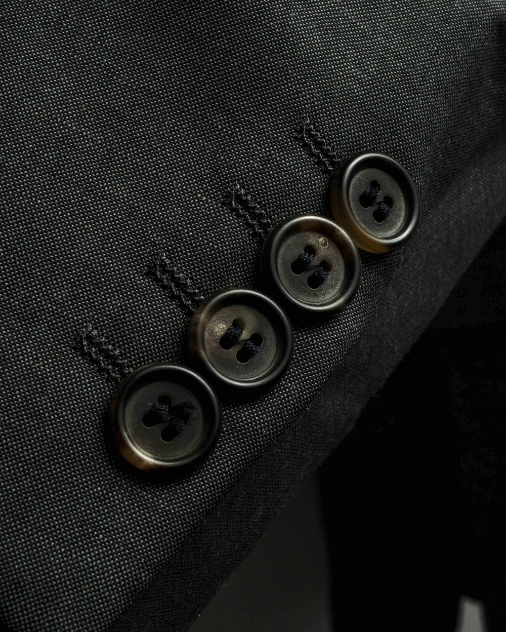 "HUGO BOSS" Fine-gauge wool khaki gray set up