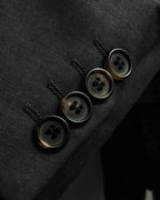 "HUGO BOSS" Fine-gauge wool khaki gray set up