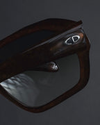 "Christian Dior" 80’s sculptural tortoiseshell optyl sunglasses