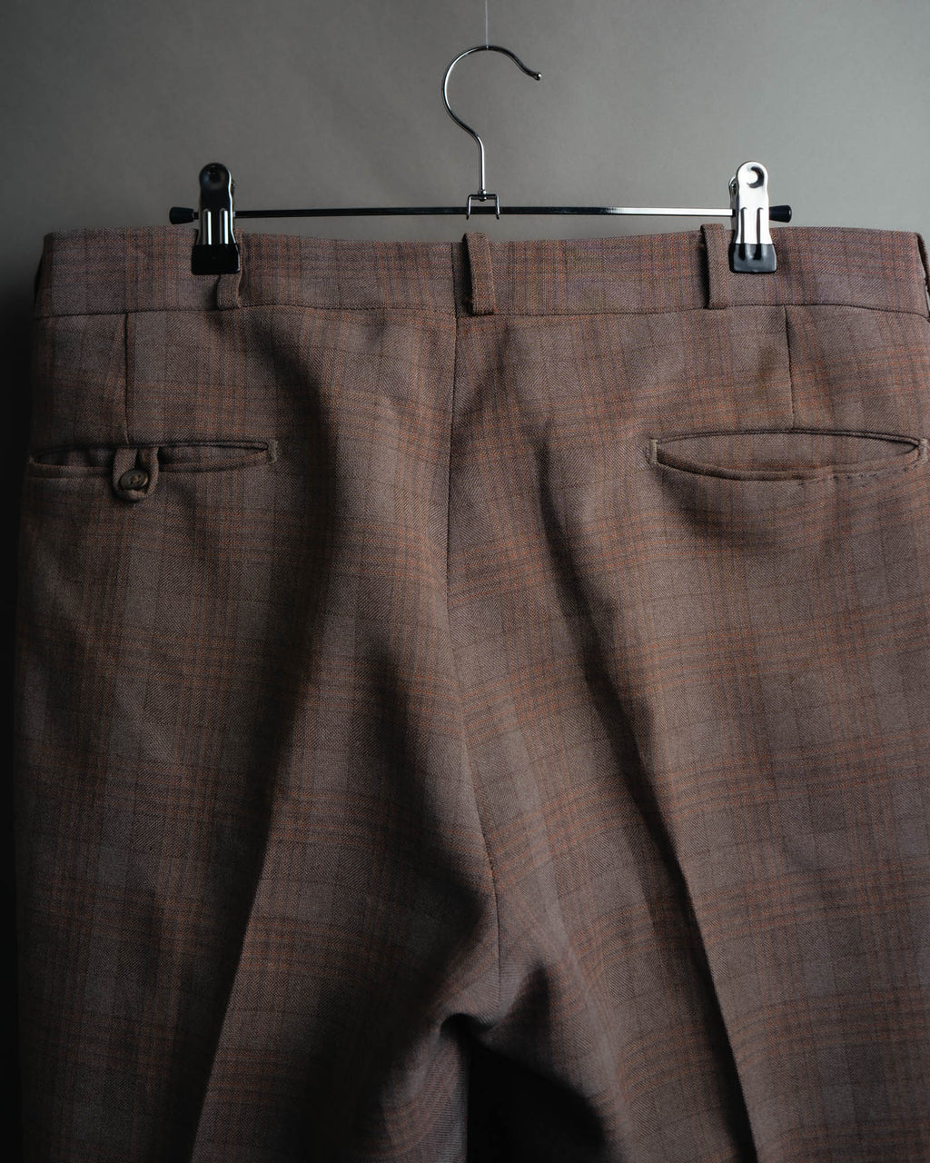 -MOOD MILLÉSIMES- “FARAH” 70’s-80’s plaid slacks with coin pocket