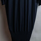 "BALENCIAGA" Rib switching design V-neck long dress