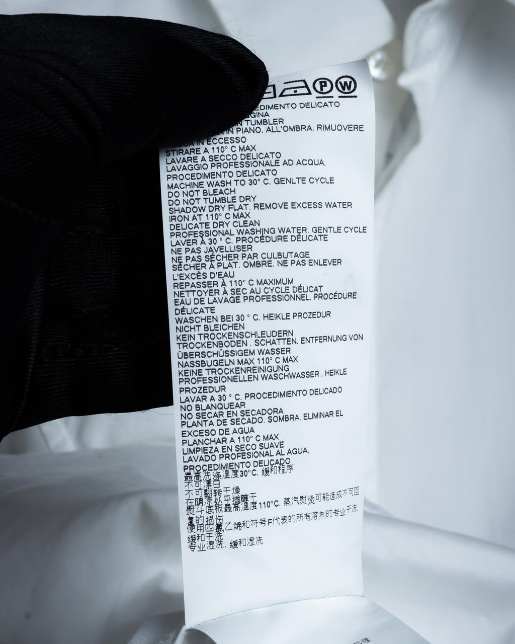 "MAISON MARGIELA" 20AW Long cuff design cotton white shirt