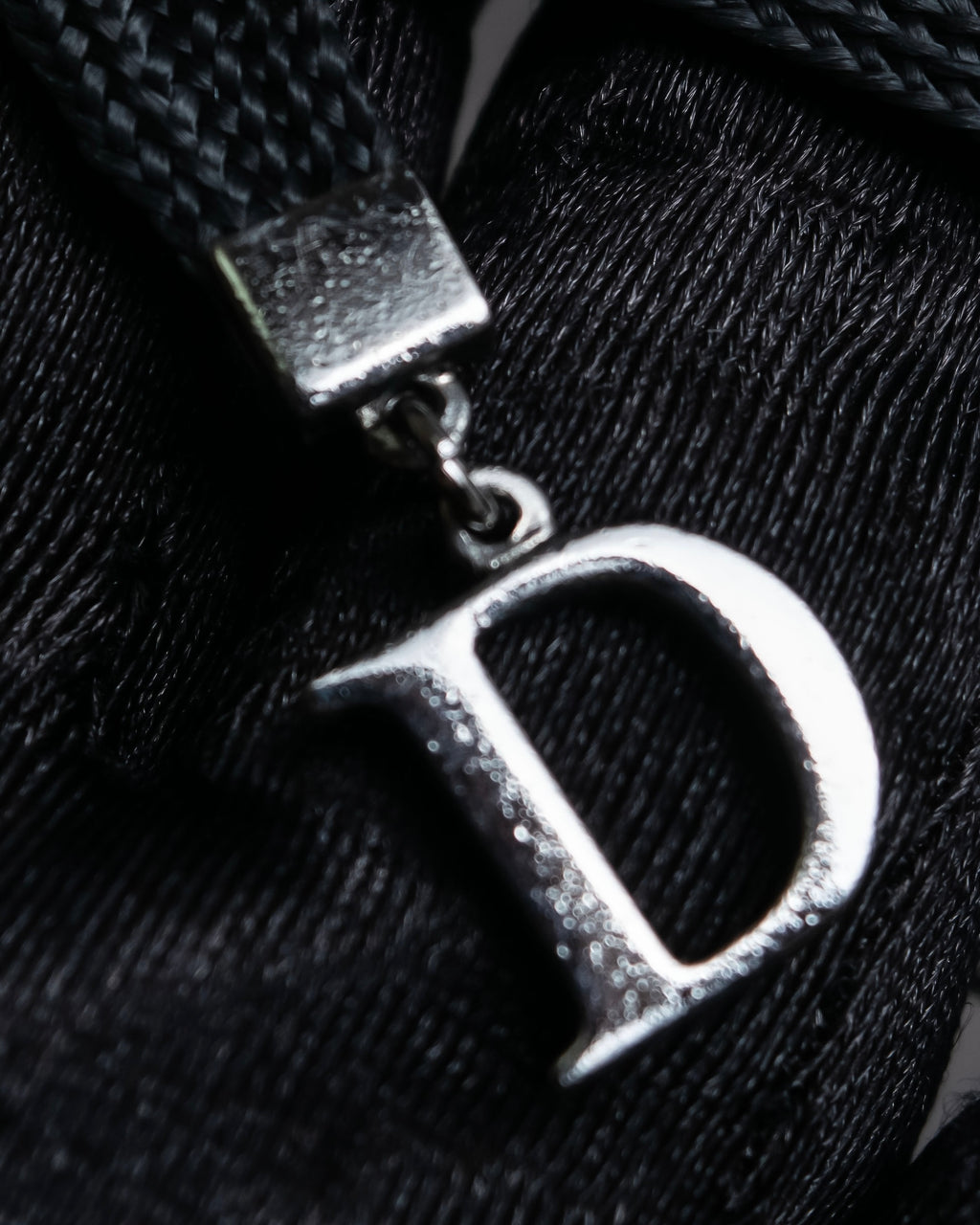 "Christian Dior" Logo design charm ribbon tie bracelet