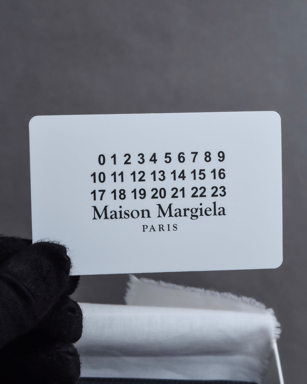 "MAISON MARGIELA" Check pattern gradient design chain shoulder leather wallet bag