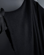 "BALENCIAGA" Fringe design open front cape