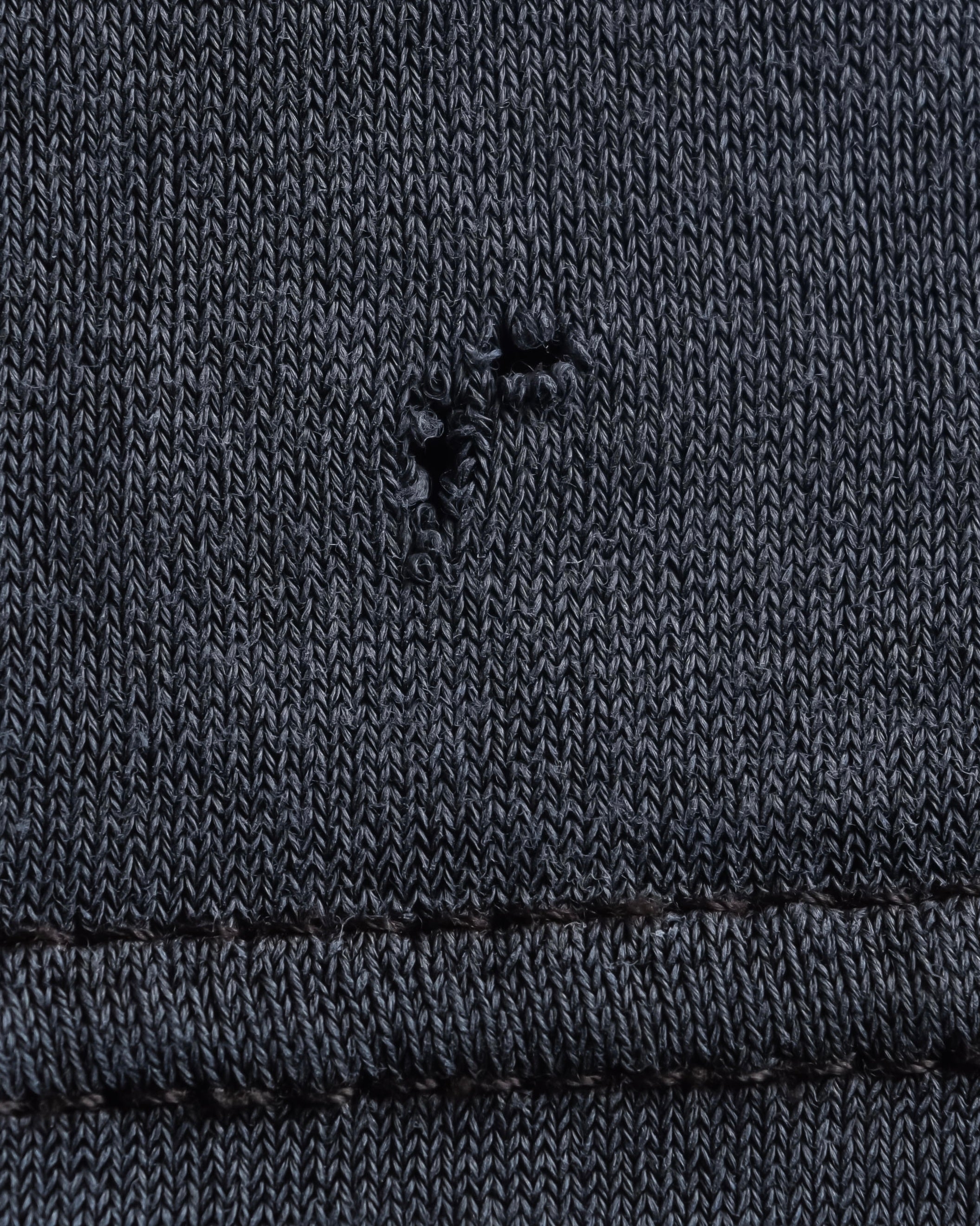 "HERMES" Margiela period Blue-grayish tone draped silk pullover