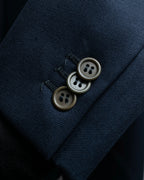 "GIORGIO ARMANI" Long length tailored jacket and wide tapered slacks set up