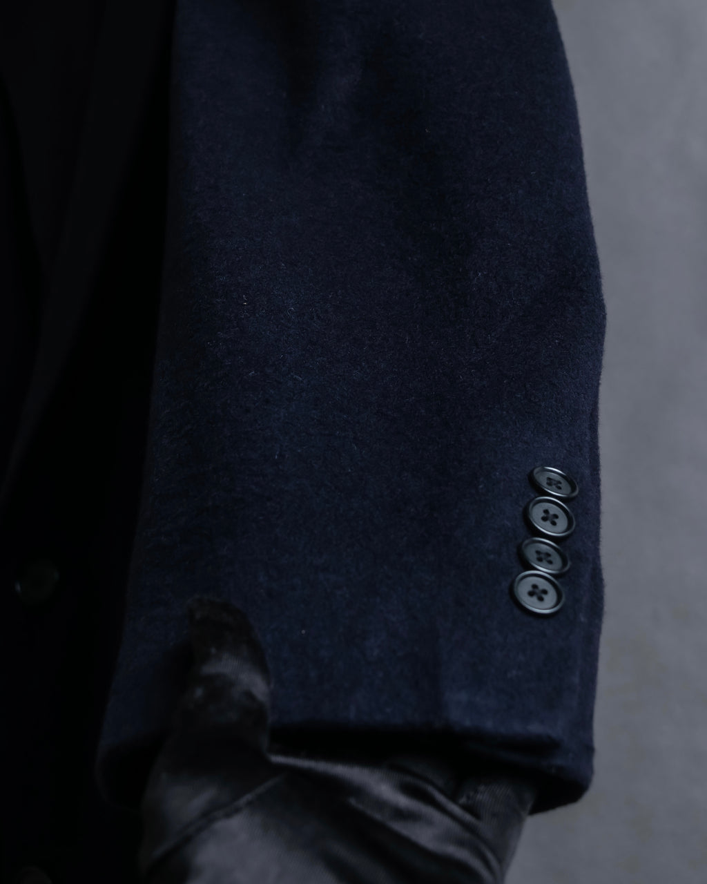 "Polo University Club by Ralph Lauren" Peaked dorapelle double-breasted wool chester coat